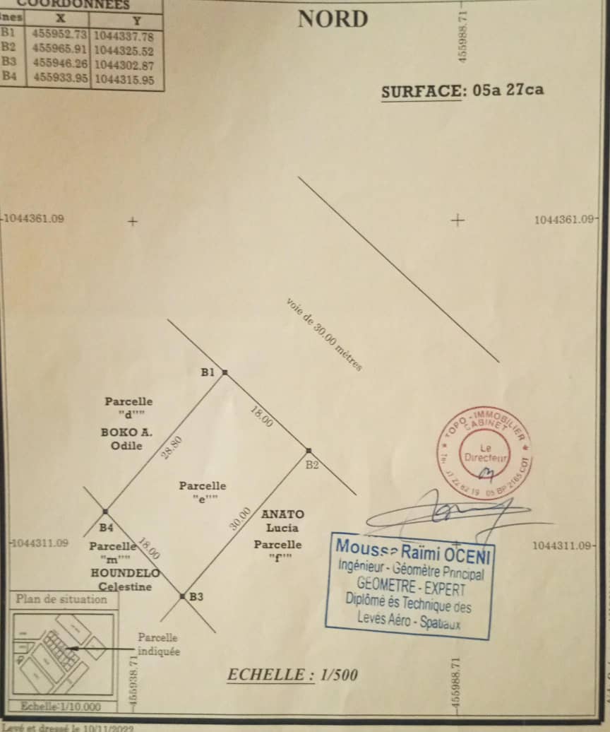 Deux parcelles clôturées en un